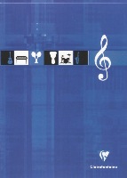 CLAIREFONTAINE Bloc musique encollé 21x29,7 100p réf  6157C