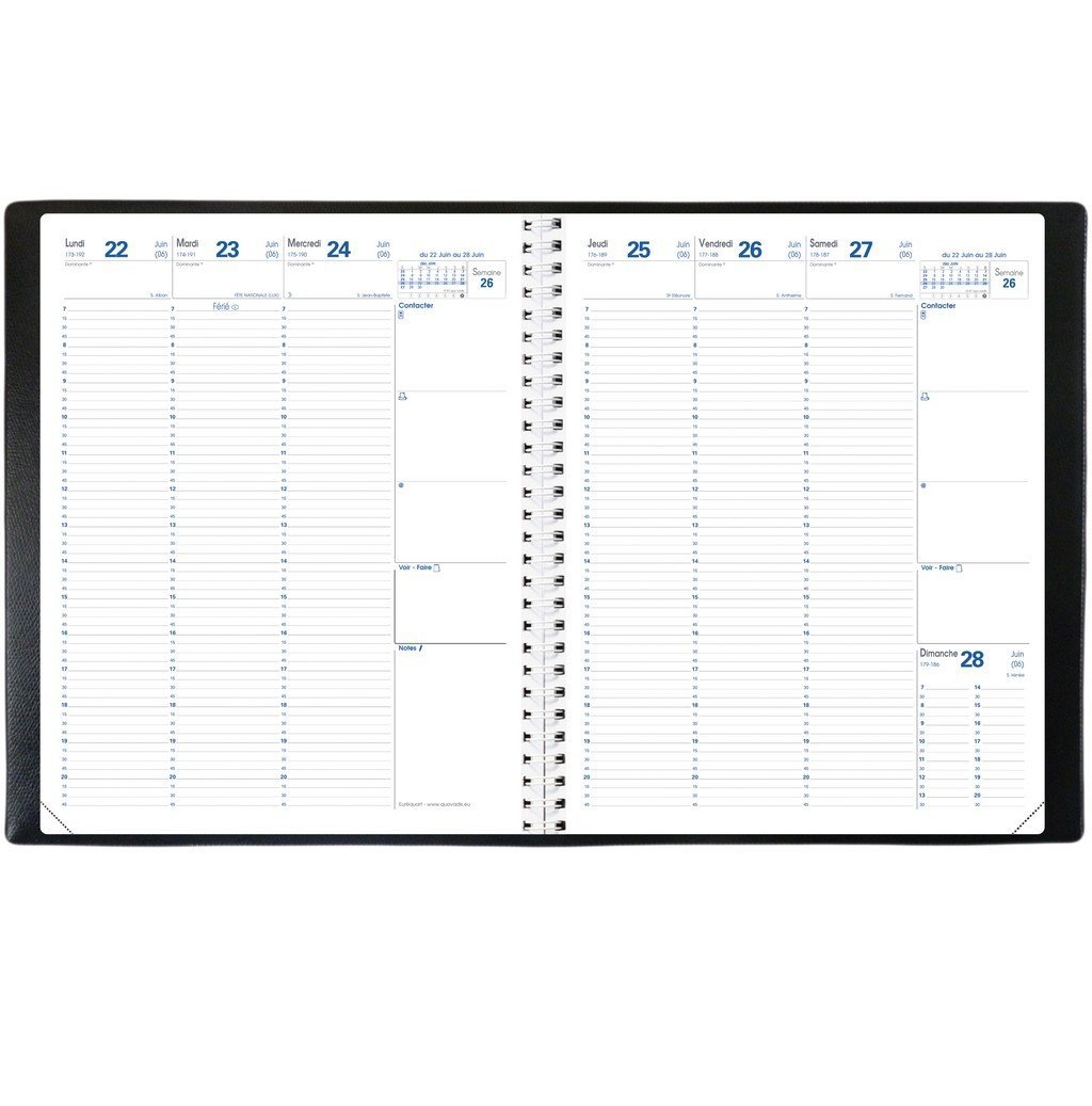 Agenda Semainier 2023/2024 - 21 X 27 Cm - Assorties - Lecas