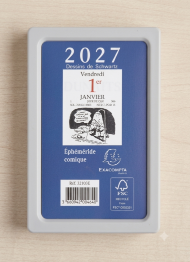 Exacompta 32103E Bloc EPHEMERIDE Comique - Année 2027