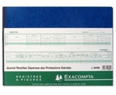 Registre Exacompta 14401X - RECETTES-DÉPENSES pour PROFESSIONS