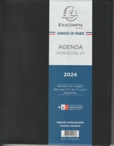 Agenda exacompta Horizons 27 Barbara 21x27 cm version  2025