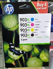 HP 903XL  Pack de 4 Cartouches d'Encre Noir et Trois Couleurs 3HZ51