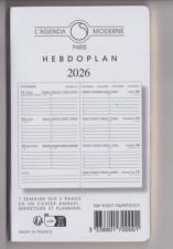 830017Q Agenda Moderne recharge Hebdoplan INT 2001 Version 2026