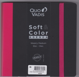 Quo Vadis Soft & Color Weekly Agenda Civil 16 x 16 cm Rose Année 2016 en stock