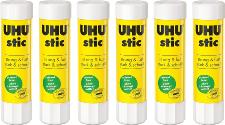lot de 6 Batons de colle UHU 8,2 grs