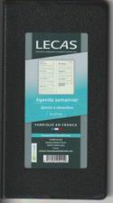 Lecas Agenda semainier couverture plastique 9x17cm Le periscope 2024