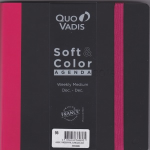 Quo Vadis Soft & Color Weekly Agenda Civil 16 x 16 cm Rose Année 2016 en stock