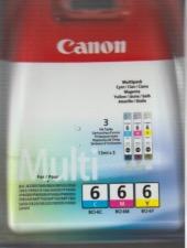 Canon cartouche imprimante BCI-6 Multipack cyan magenta jaune  4706A029 pour ip8500 I990 I9950 