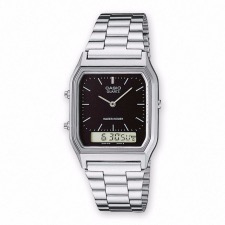 Casio montre Analogique Quartz avec acier inoxydable AQ-230A-1DMQYES