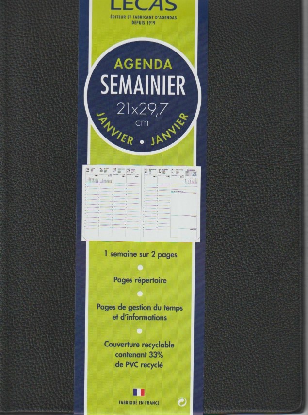 Agenda Planning Lecas 1 Semaine sur 2 Pages 21X29,7 Version 2021