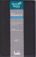 Quo Vadis Ministre S agenda Couverture Impala 2025  Une Semaine sur Deux Pages - 16x24