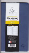 Agenda EXAPLAN 16  1 mois sur 2 pages carnet  Répertoire 16262E