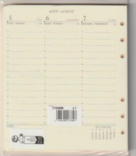 Recharge agenda Mignon semainier AK17 ref 17330M version 2025