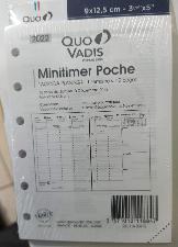 Recharge 2022 agenda  QUO VADIS Minitimer Poche, la semaine à la verticale, 12 mois - 116004Q 