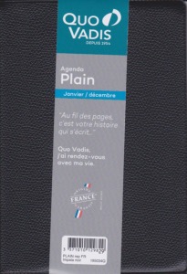 Quo Vadis 195008Q Agenda Civil Plain Mensuel  Repertoire  10x15cm  Janvier à Décembre 2025