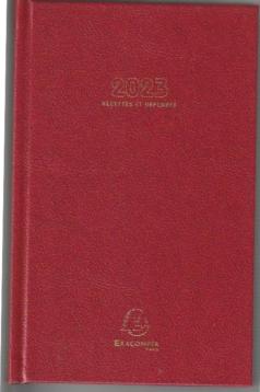 Exacompta 38173E agenda recettes et dépenses 2023