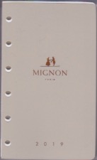 12430M Recharge  agenda MIGNON 2024  1 S / 2 Pages- Tranche Or