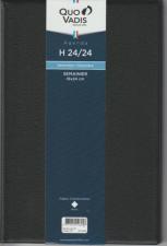 Agenda quo vadis H24/24 avec répertoire couverture impala 