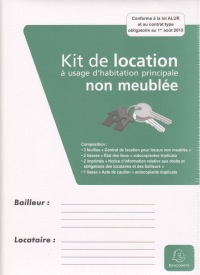 Exacompta 41E Kit dossier DE LOCATION non meublée  LOI 18 Aout 2023