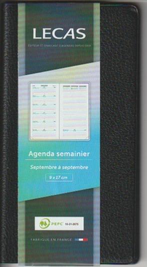 Agenda Semainier Lecas Le Périscope 9X17 cm 2023 a 2024