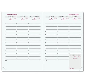  Agenda Exacompta 13472E  Horizons 13  2024 - 9x13 cm - Semainier  - Format poche 