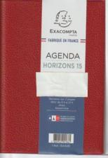 Exacompta 15440 Agenda Civil Semainier Horizons 15  10 x 15 cm   Année 2024