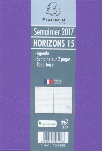 Recharge Agenda Semainier EXACOMPTA Horizons 2026 - Format 21x27 Cm, Hebdomadaire Vertical, Papier Clairefontaine - 5