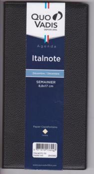 Quo Vadis -  Agenda Semainier de Poche ITALNOTE- Couverture Impala - 2025 - 8.8x17cm - 284206Q