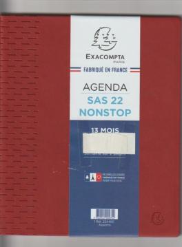 AGENDA EXACOMPTA Non Stop Winner 18,5x22,5 cm REF 22446 Semainier Septembre à Septembre 2025-2026