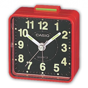 TQ140 Casio Réveil Quartz Analogique Alarme revêtement chiffre fluorescent  pile fourni