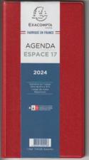 Agenda Semainier Espace 17  9x17,5 cm année 2024
