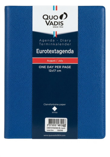 Quo vadis Eurotextagenda 1 jour par page 12X17 cm septembre 2026 a septembre 2027