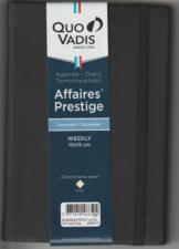 Quo Vadis - Agenda affaires Prestige avec Répertoire Multi-Langues, 10X15 