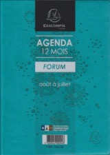 18413E Agenda Exacompta forum  12X17 cm aout 2019 à juillet 2020 