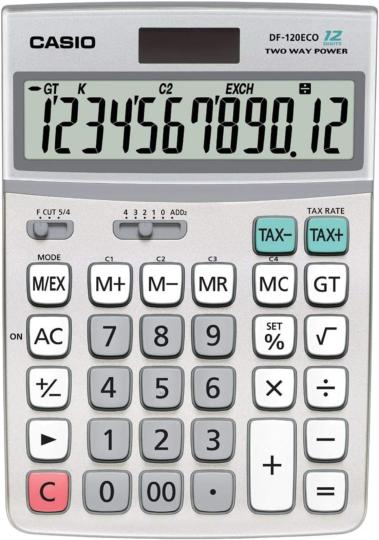 calculatrice Casio DF-120ECO-W
