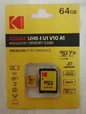 Kodak EKMSDM64GXC10K carte micro SD pour transfert des données haute vitesse