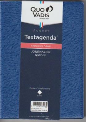 Quo vadis textagenda 1 jour par page 12X17 cm septembre 2025 a septembre 2026