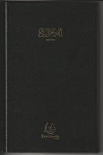  AGENDA BUREAU EXACOMPTA - journalier 2024 - 165 x 245 mm - couverture grainée noire