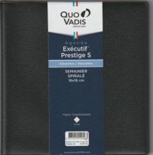 Quo Vadis - Agenda Civil Exécutif Prestige Semainier - 16x16cm  - Décembre à Décembre 